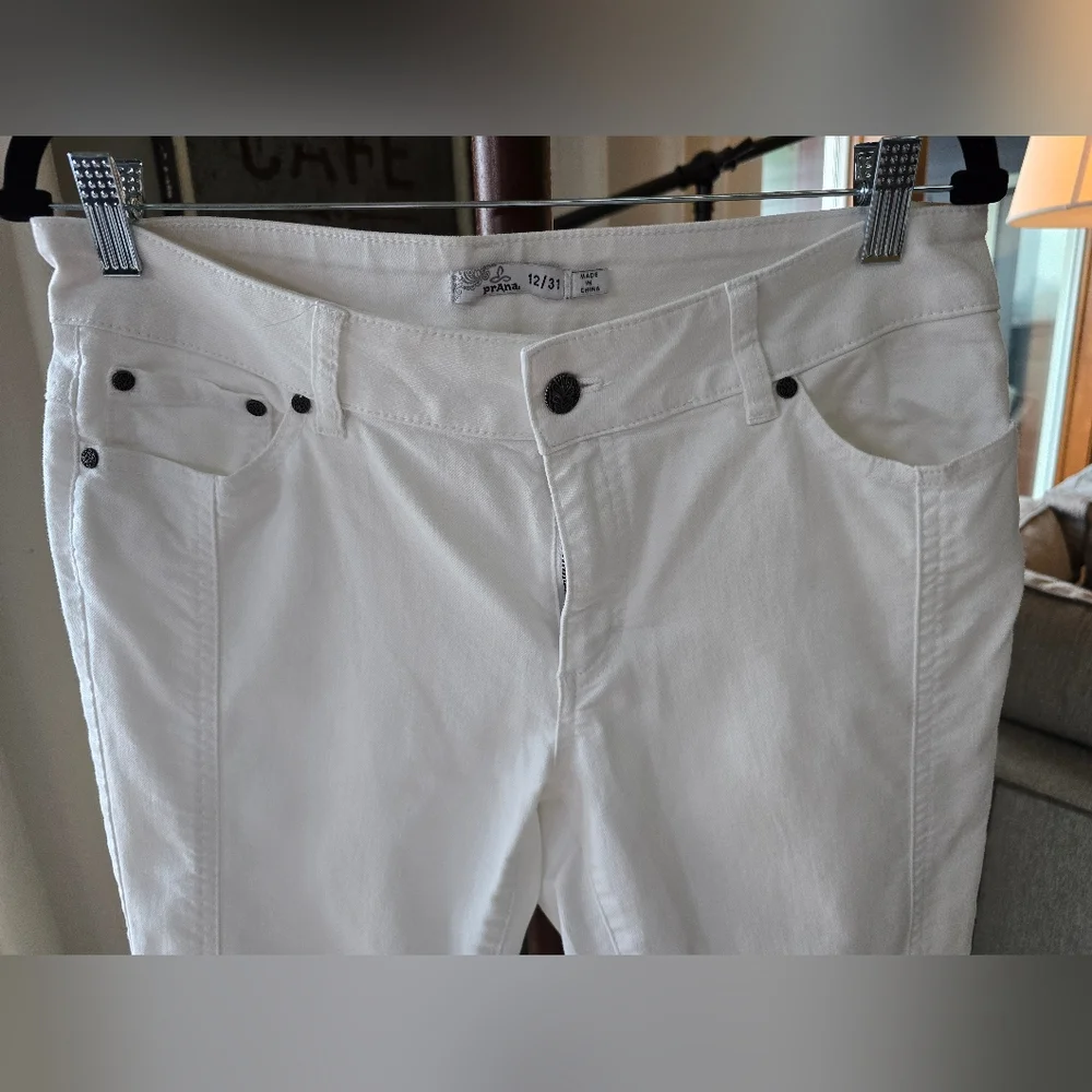 PRANA Carlotta Crop Jean Women's size 12/31 White - Picture 4 of 8